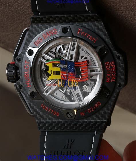 Hublot Big Bang Ferrari USA 60th Anniversary Watch Hands